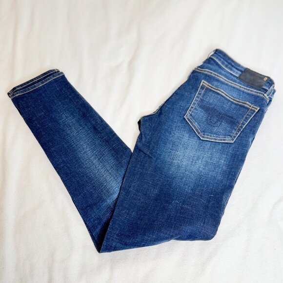 R13 Skinny High Rise Jeans Dark Indigo Made in Italy Women’s 29 - Picture 15 of 16